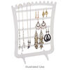 Display, earring and chain, acrylic, frosted clear, 11-3/4 x 8 x 3-1/2 inches. Sold per pkg of 3. image number 2
