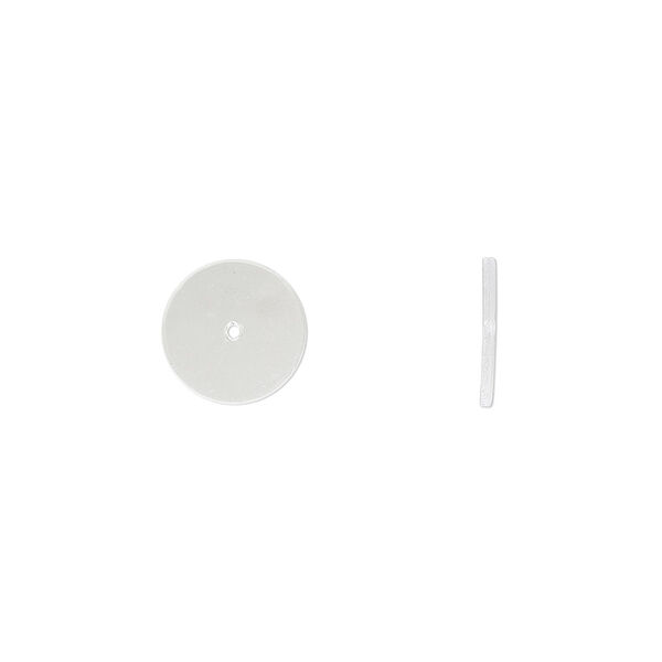 Comfort pad, acrylic, clear, 10mm. Sold per pkg of 100. image number 0