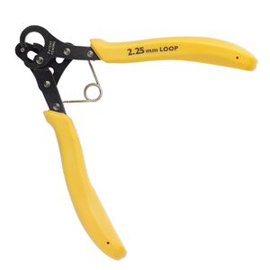 Pliers, Bead Smith® 1-Step Looper® 2.25, steel and rubber, yellow, creates 2.25mm loop (inside diameter), 5 inches. Sold individually.