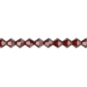 Bead 1pkg144 vivid Siam, Preciosa Czech crystal, 5mm bicone