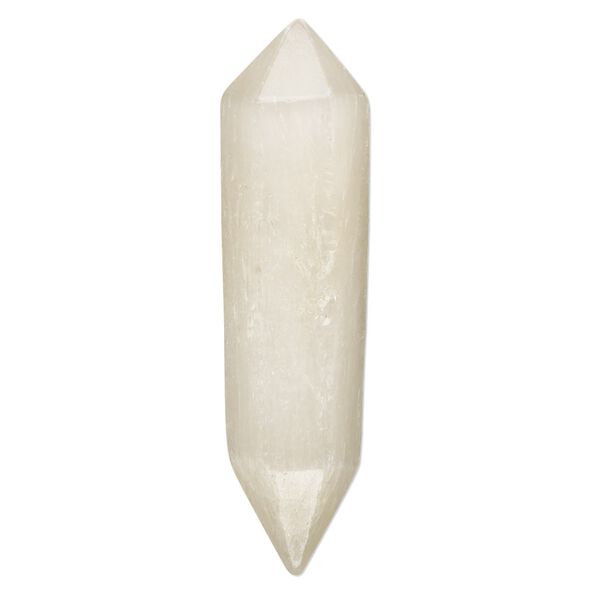 Golden selenite 1pkg1, hand-cut undrilled double terminated point component 39x9mm-42x10mm image number 0