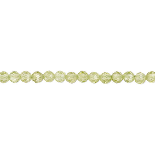 Peridot 1pkg1, faceted round bead natural B+ grade, 13 inch 2.5-3mm image number 0