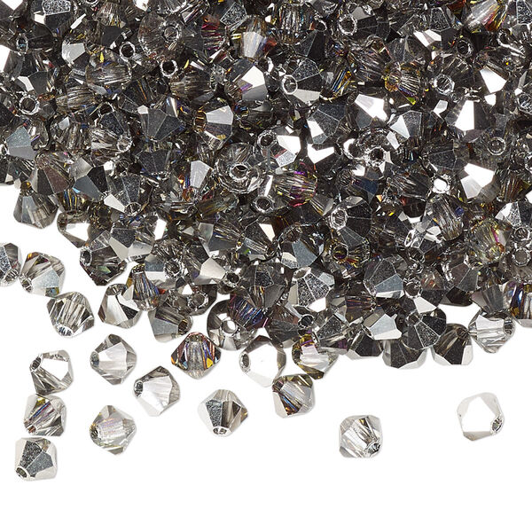 Bead 144pk crystal volcano, Preciosa Czech crystal 4mm bicone image number 0