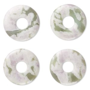 Peace "jade" 1pkg4, donut focal natural 20mm