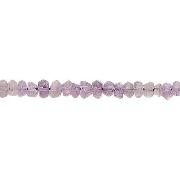 Amethyst 1pkg1, hand-cut faceted rondelle bead natural 14 inch 3x2mm-4x3mm image number 0