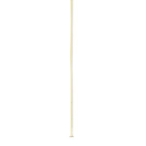 Head pin, gold-plated brass, 2 inches, 24 gauge. Sold per pkg of 100.