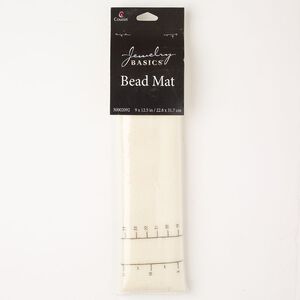 Mat, polyester, pkg/1, black and tan, 12-1/2 x 9-inch rectangle.