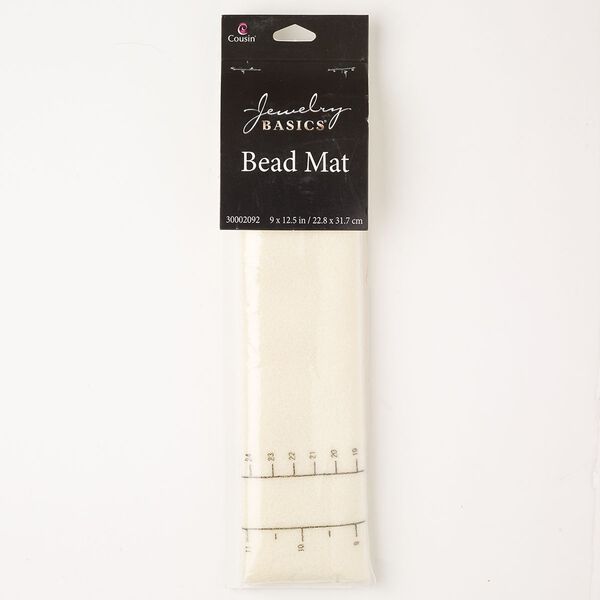 Mat, polyester, pkg/1, black and tan, 12-1/2 x 9-inch rectangle. image number 0
