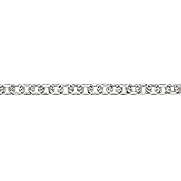 Chain, sterling silver, 3.5mm cable. Sold per pkg of 5 feet. image number 0