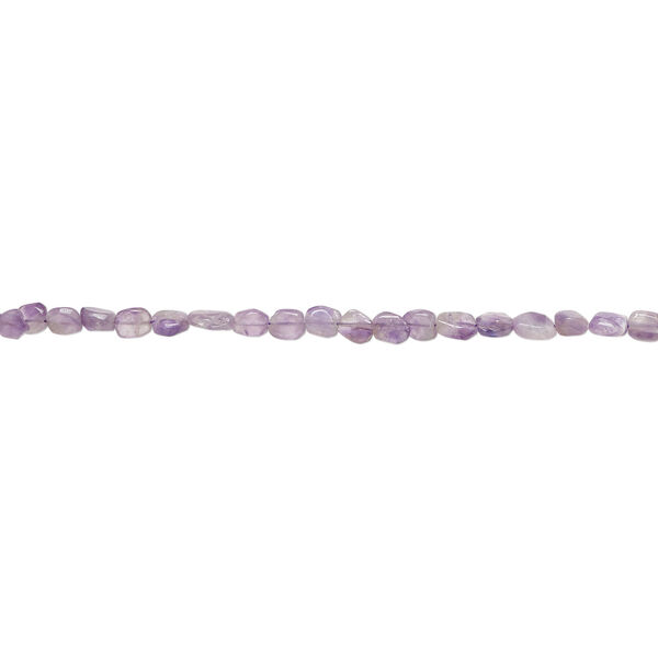 Amethyst 1pkg1, hand-cut freeform bead natural, 13 inch light to medium 7x7mm-13x8mm image number 1