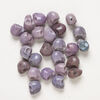 Bead mix, "howlite" (imitation) resin 1pkg25, opaque light to dark purple, 17x14mm-18x15mm skull. image number 0