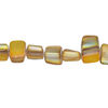 Mother-of-pearl shell 1pkg1, triangle tube bead 14 inch antique gold 7x6mm-10x9mm image number 0