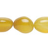 Bead, golden agate (dyed), light to medium, small to medium tumbled nugget, Mohs hardness 6-1/2 to 7. Sold per 15-1/2" to 16" strand. image number 0