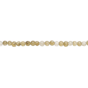 Labradorite 1pkg1, hand-cut round bead natural, 14 inch 2-3mm