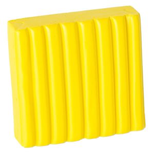 Polymer clay, Fimo® Professional, pkg/2 ounces, true yellow.