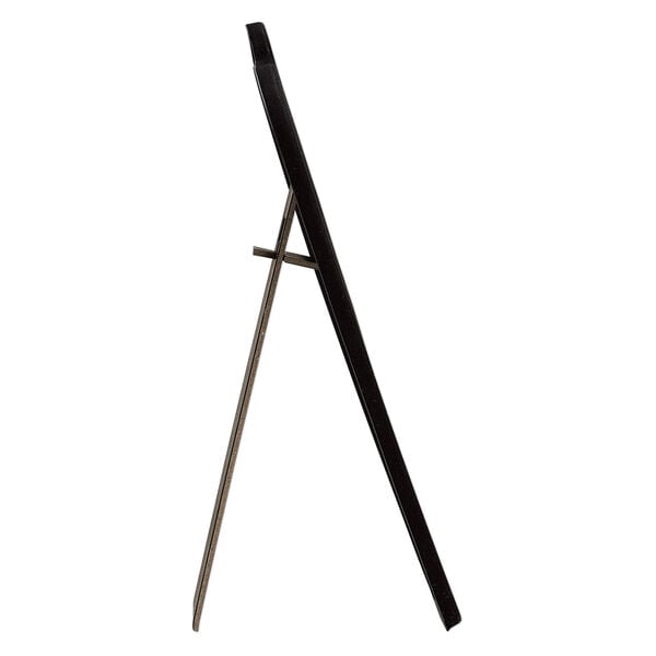 Display, necklace and earring, plastic and flocked cardboard, black, 11 x 6-1/2 x 5-1/2 inches with easel. Sold individually. image number 1