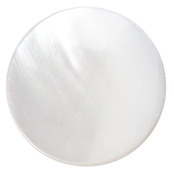 Cabochon, trochus shell (natural), 20mm calibrated round, Mohs hardness 3-1/2. Sold individually. image number 0