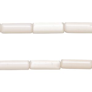 Bead, cat's eye glass (fiber optic glass), pale pink, 15x4mm-17x6mm round tube. Sold per pkg of (2) 15-inch strands, approximately 50 beads.