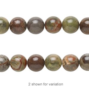 Rainbow rhyolite 1pkg1, round bead natural 8 inch 8mm