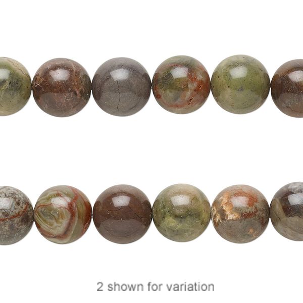 Rainbow rhyolite 1pkg1, round bead natural 8 inch 8mm image number 0