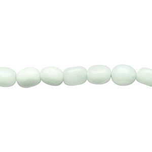 Amazonite 1pkg1, pebble bead natural 15.5-16 inch small