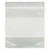 Bag, Tite-Lip™, plastic, clear and white, 3-inch top zip with block. Sold per pkg of 100. image number 1