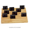 Display, earring card holder, bamboo, 2 x 10-5/8 x 8-1/4 inch inclined. Sold individually. image number 3