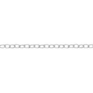 Chain 1pkg1 sterling silver cable, 1.6mm light, Gossamer™ 5 foot unfinished