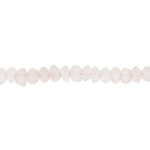 Rose quartz 1pkg1, hand-cut faceted saucer bead natural 14 inch 4x2mm-5x4mm