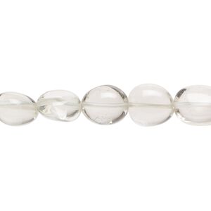 Green quartz 1pkg1, hand-cut pebble bead 17 inch graduated small to large