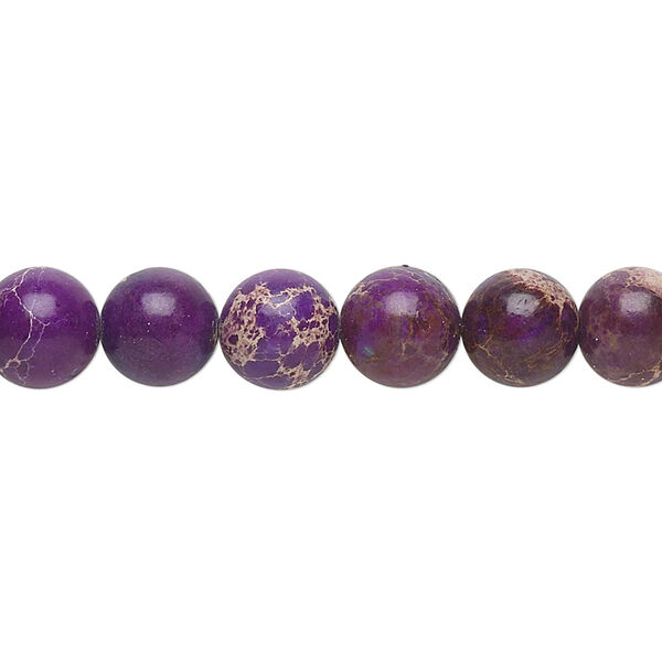 Magnesite 1pkg1, round bead B grade, 15.5-16 inch 8mm image number 0