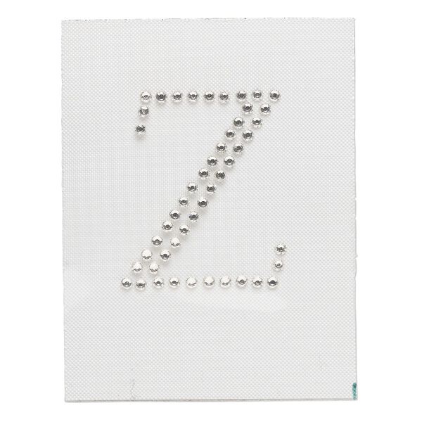 Iron-on transfer 1pk crystal clear, Preciosa Czech crystal 33.5x28mm "Z" image number 0