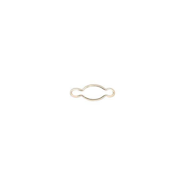 Link, Wrap-Tite®, 14Kt gold, 5x3mm oval setting. Sold individually. image number 0