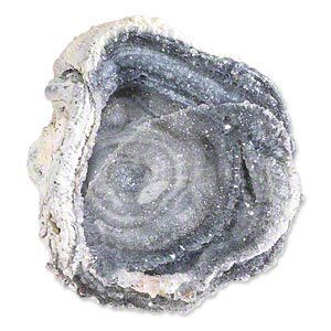 Agate 1pkg1, undrilled druzy freeform slice focal natural 38x35mm-42x38mm