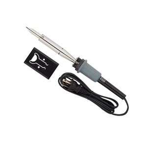 Soldering iron 1pkg1 rubber / steel, 120 volt / 60HTZ / 80 watt, 9.75 x 1.25 inches, chrome plate black and silver