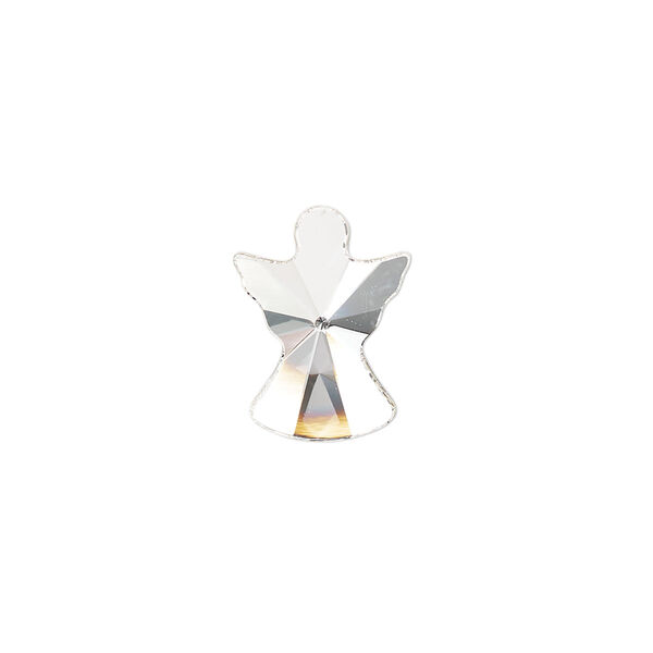 Embellishment, Vintage Crystal™, crystal clear, 16x12.1mm angel cut flat back stone (2859). Sold individually. image number 0
