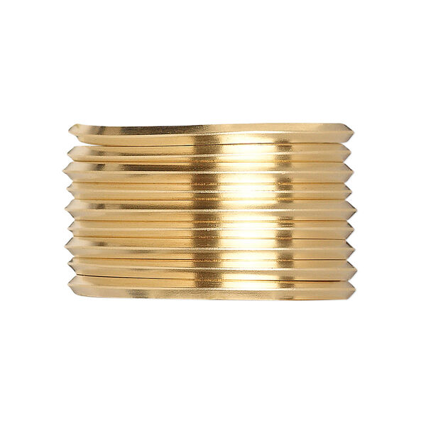 Wire, 12Kt gold-filled, dead-soft, square, 14 gauge. Sold per pkg of 5 feet. image number 0