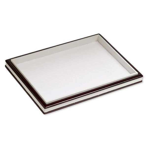 Display tray, fiber board, brown and white, 12-1/2 x 9 x 1-inch easel. Sold individually. image number 0