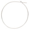 Beading hoop mix, silver-finished "pewter" (zinc-based alloy), 20-32mm round. Sold per pkg of 60. image number 1