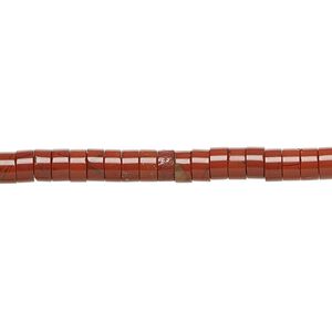 Red jasper 1pkg1, heishi bead natural 15.5-16 inch 4x1.5mm-4x2.5mm