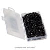 Organizer box, The Beadery®, 1pkg1, plastic, clear, 6-1/3 x 6-2/3 x 1 inches with 1 fixed compartment (2179). image number 1