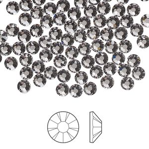 Flat back 1pkg144, lilac ash foil back Preciosa MAXIMA Czech crystal rhinestone 3.8-4mm chaton rose round SS16