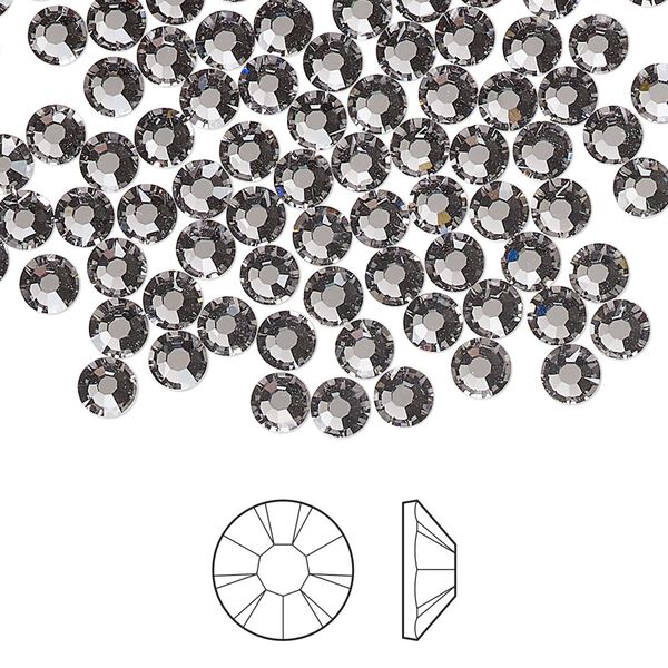 Flat back 1pkg144, lilac ash foil back Preciosa MAXIMA Czech crystal rhinestone 3.8-4mm chaton rose round SS16 image number 0
