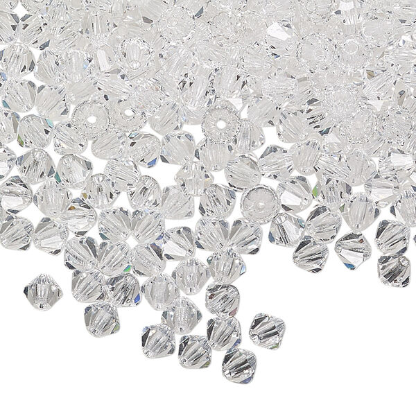 Bead 48pk crystal, Preciosa Czech crystal 4mm bicone image number 0