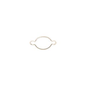 Link, Wrap-Tite®, 14Kt gold, 8x6mm oval setting. Sold individually.