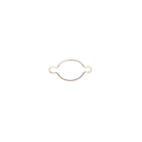 Link, Wrap-Tite®, 14Kt gold, 8x6mm oval setting. Sold individually. image number 0