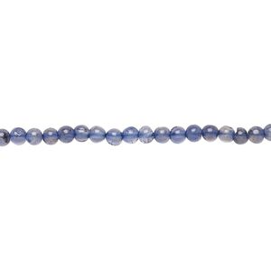 Iolite 1pkg1, hand-cut round bead 15.5-16 inch 3mm