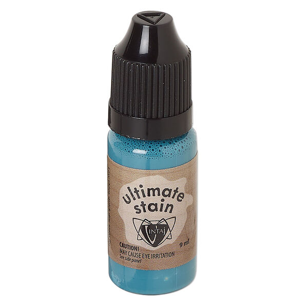 Stain, Vintaj® Ultimate Stain, turquoise vein, (CSUS051). Sold per 9-milliliter bottle. image number 0