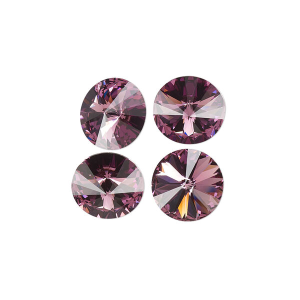 Chaton 288pk iris foil back, Swarovski® 10.54-10.91mm rivoli SS47 1122 image number 0
