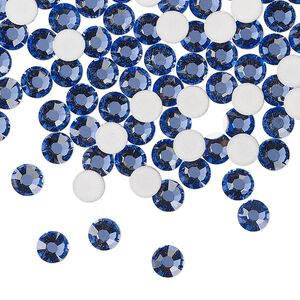 Flat back 144pk blue violet foil back, Preciosa MAXIMA Czech crystal rhinestone 4.6-4.8mm chaton rose round SS20